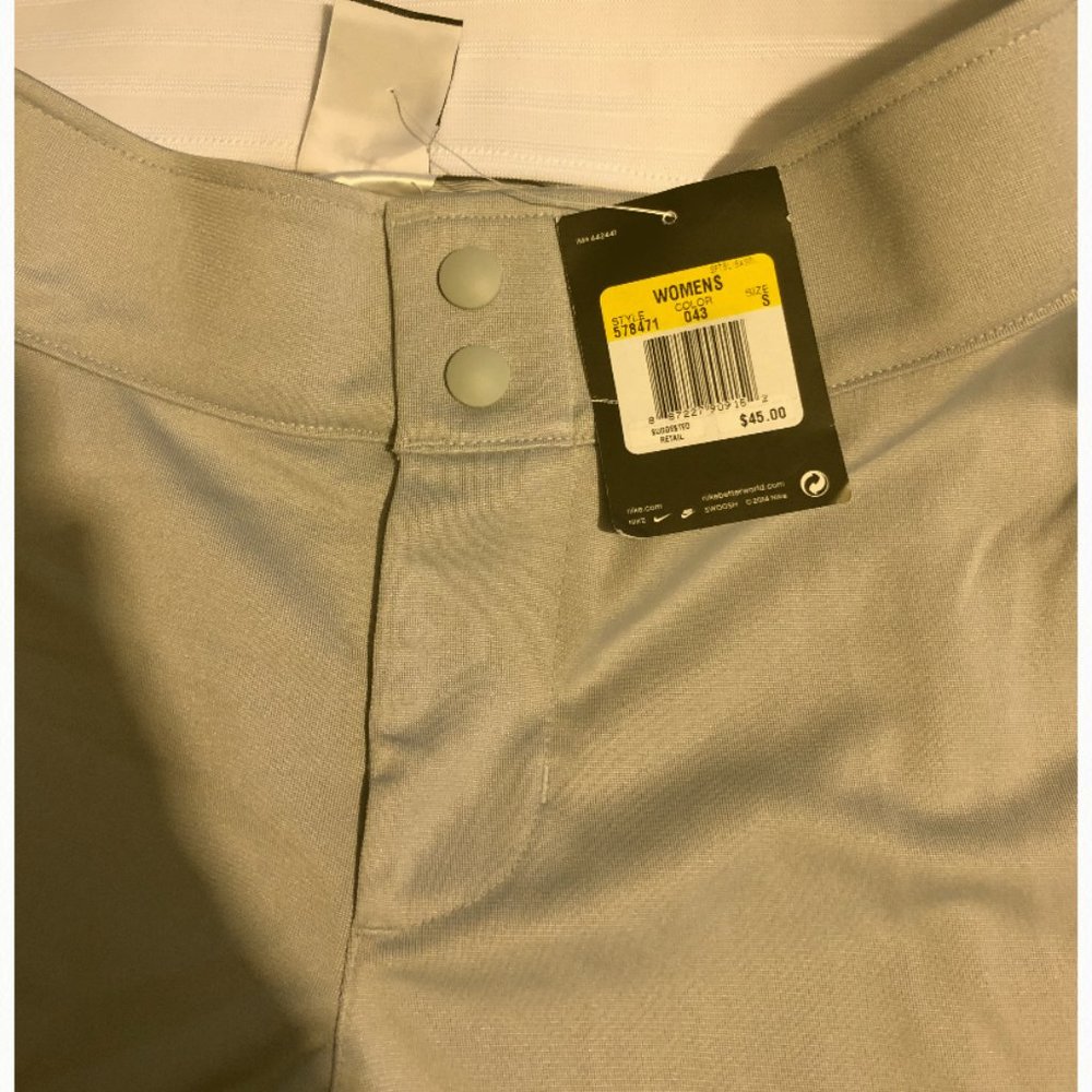 Womens Nike Small grey softball pants.  Never worn